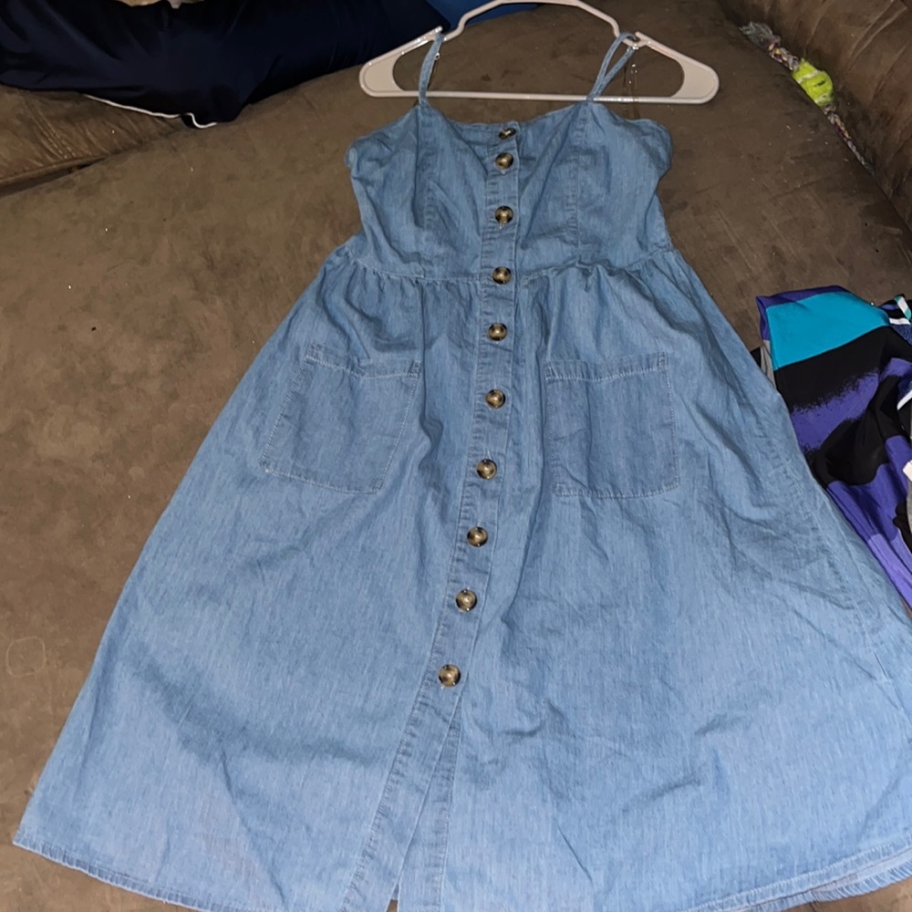 J FOR JUSTIFY SZ M SOFT DENIM DRESS